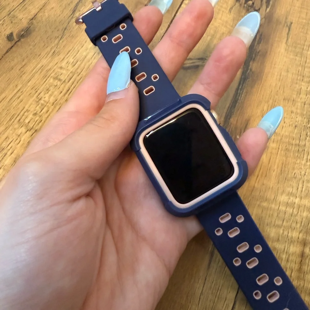 Navy Blue Smartwatch Band and Case